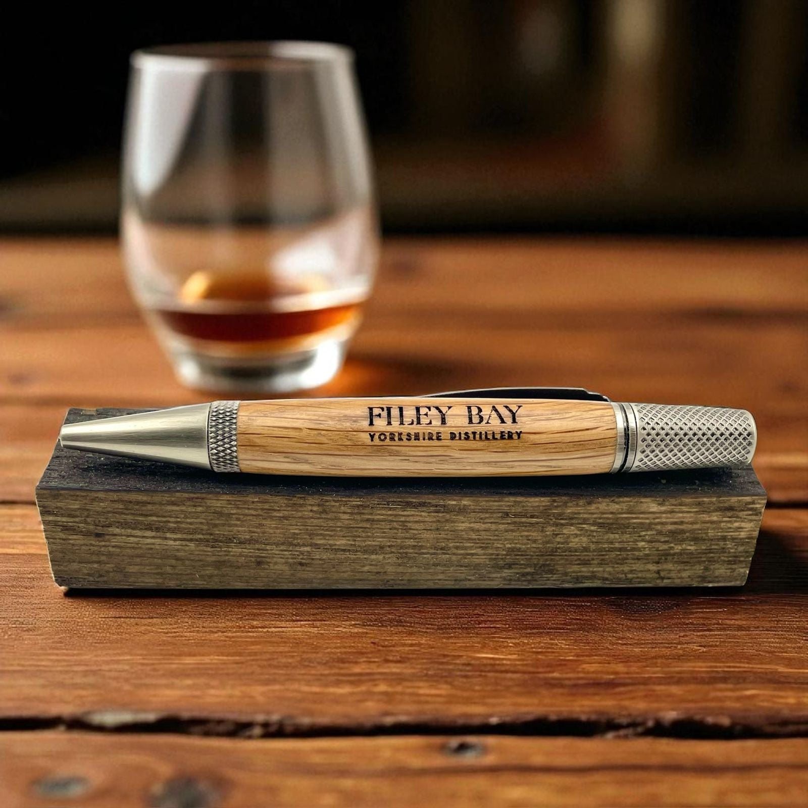Whisky Barrel & Gunmetal Ballpoint pen