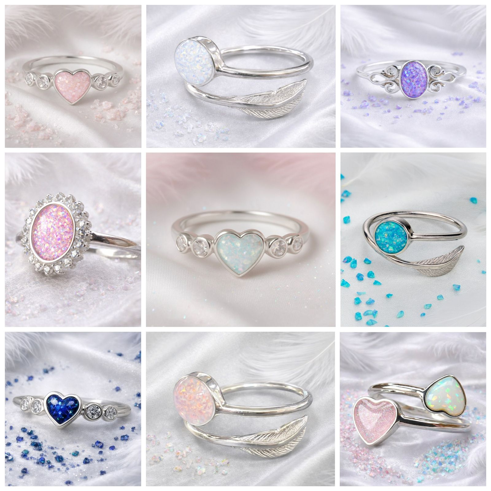Sterling Silver Memorial Rings