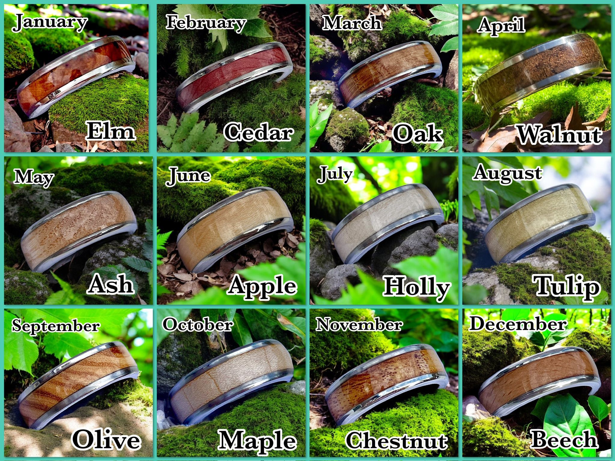 Birth Month Tree Ring – Davenports Handmade