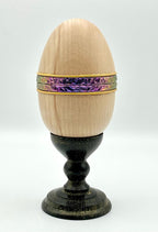 Faberge style wooden egg