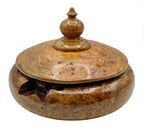 Elm Burr Wood Lidded Bowl