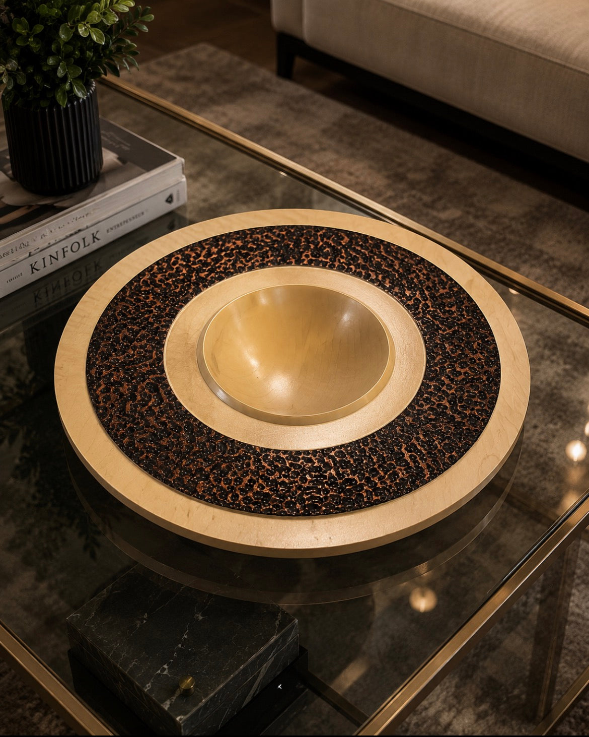 The Monolith Halo: A Single-Piece Sycamore Masterwork