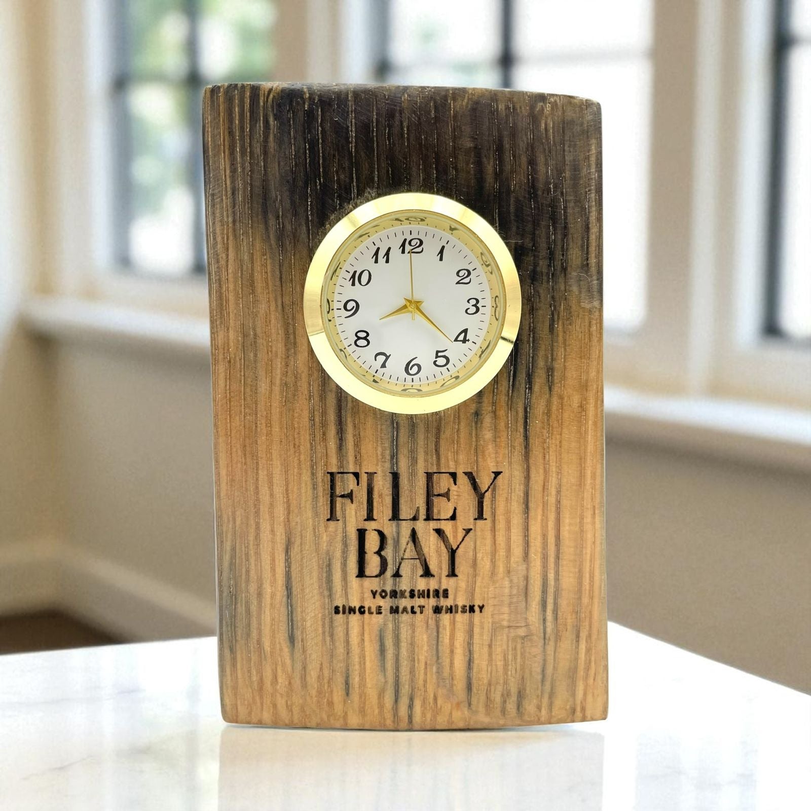 Whisky Barrel Stave Desk clock