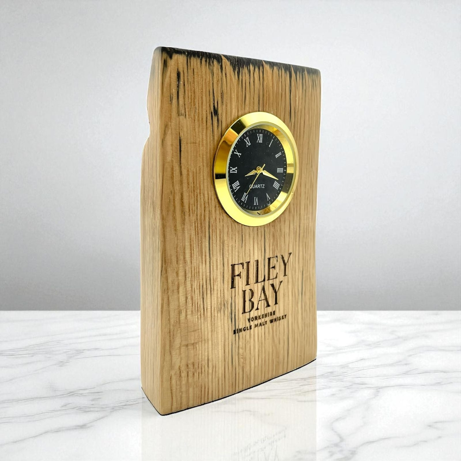 Whisky Barrel Stave Desk clock