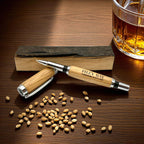Filey Bay Whisky Barrel & Chrome Pen