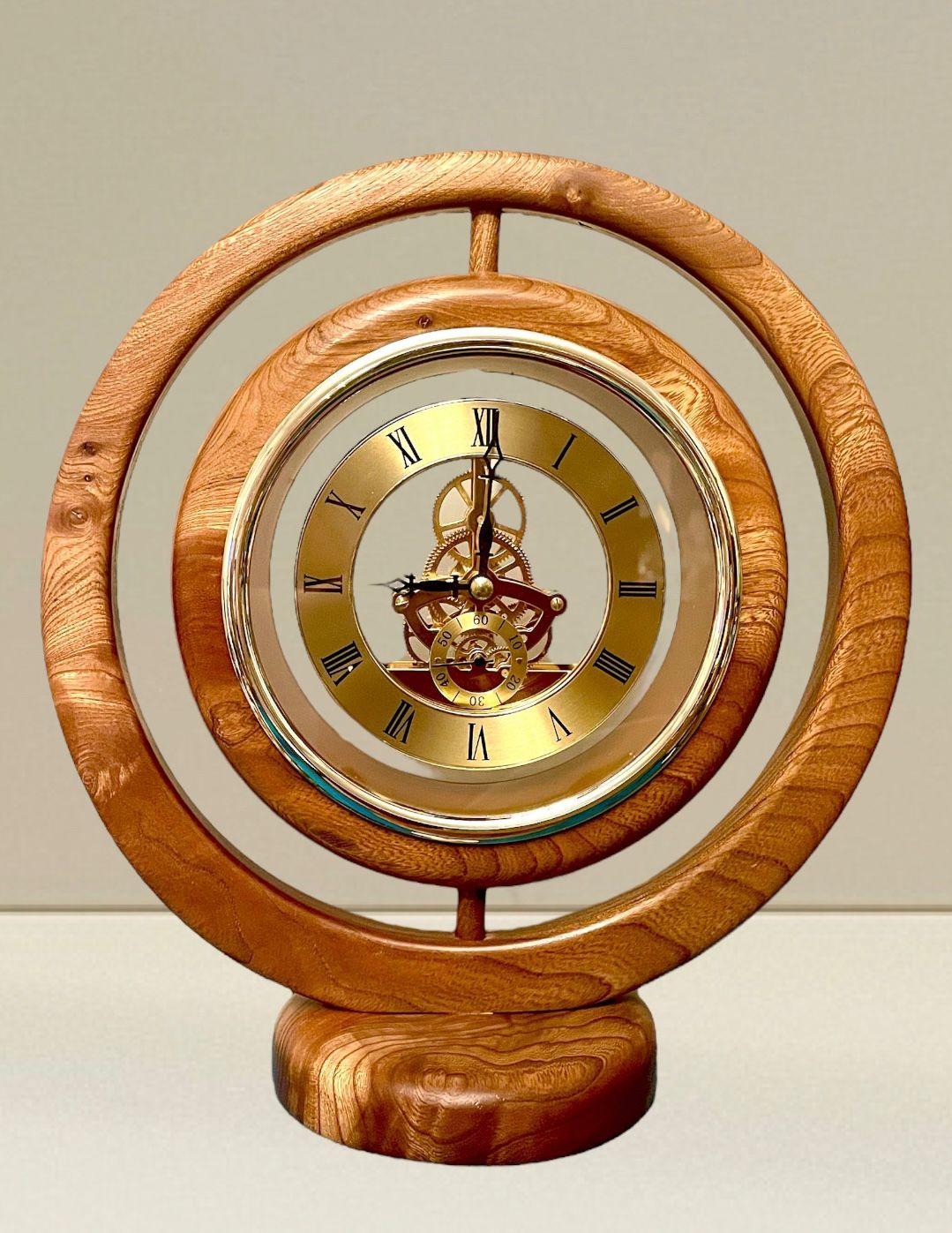 Elm Burr Clock