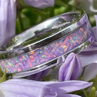 Unicorn Purple Crush Opal Ring