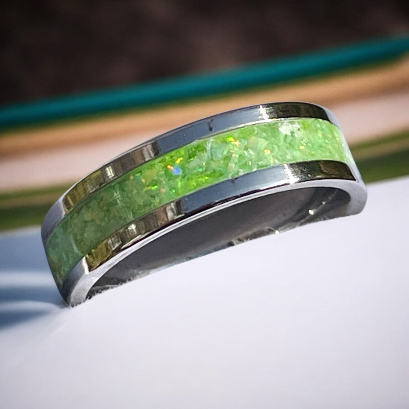 Green Apple Crush Opal Ring