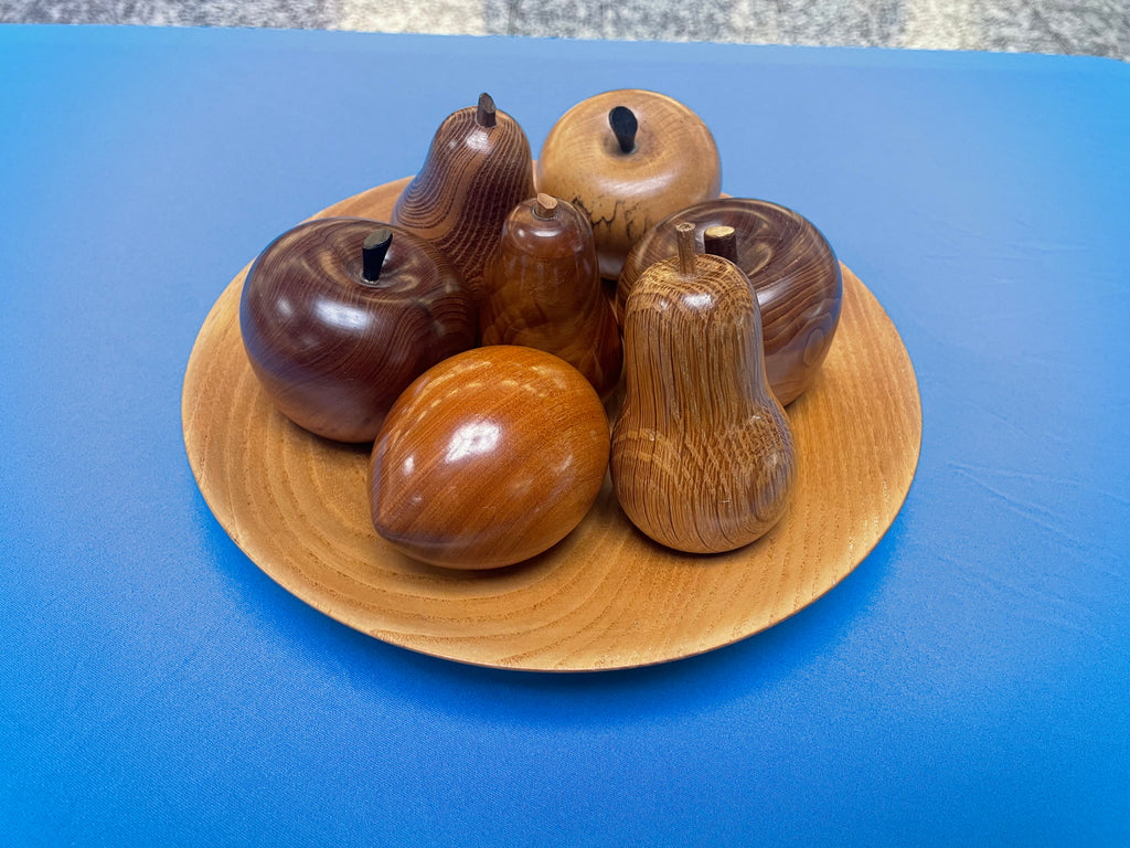 The Artisanal Ash Fruit Bowl & Hardwood Fruit Set