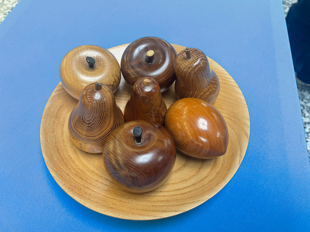 The Artisanal Ash Fruit Bowl & Hardwood Fruit Set