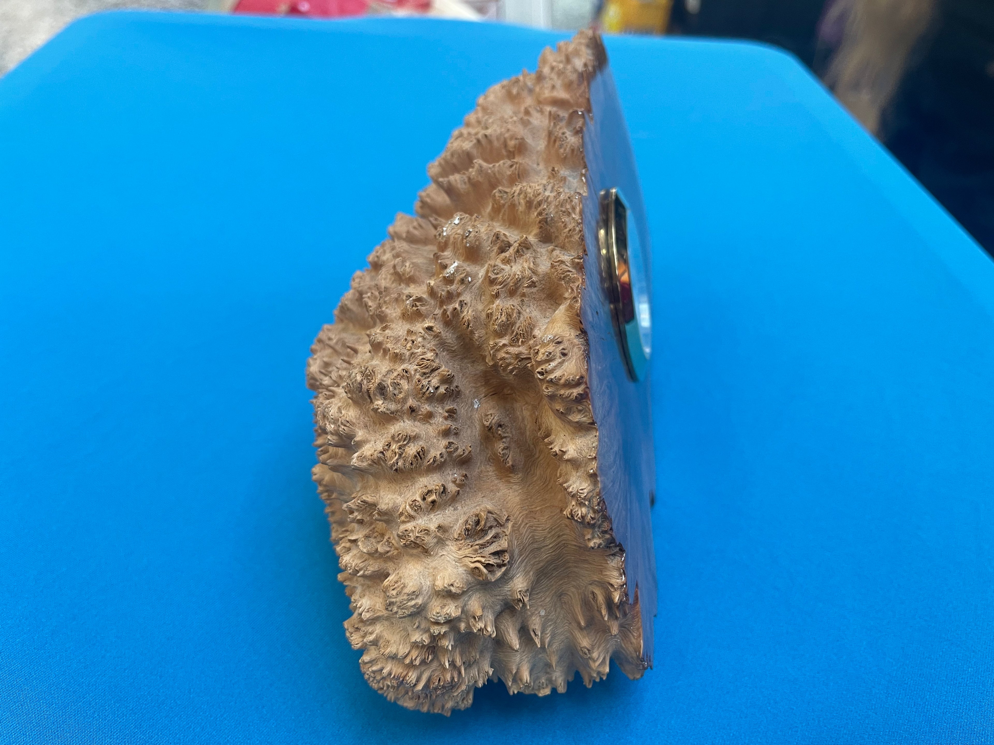 🪵 Natural Burl Wood Desk Clock: A Timeless Piece of Art