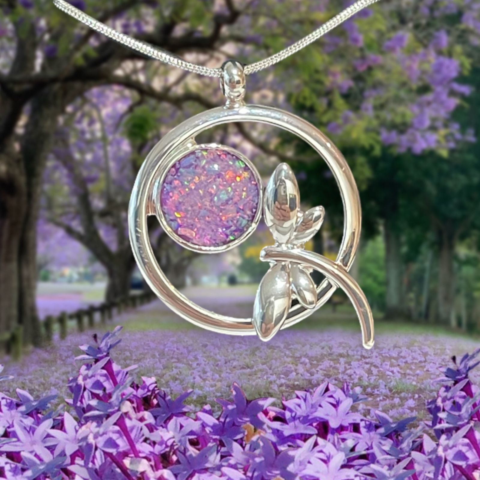 🦋 Eternal Flight: Dragonfly Opal & Ashes Memorial Pendant