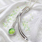 The Serenity Arc Sterling Silver Memorial Pendant