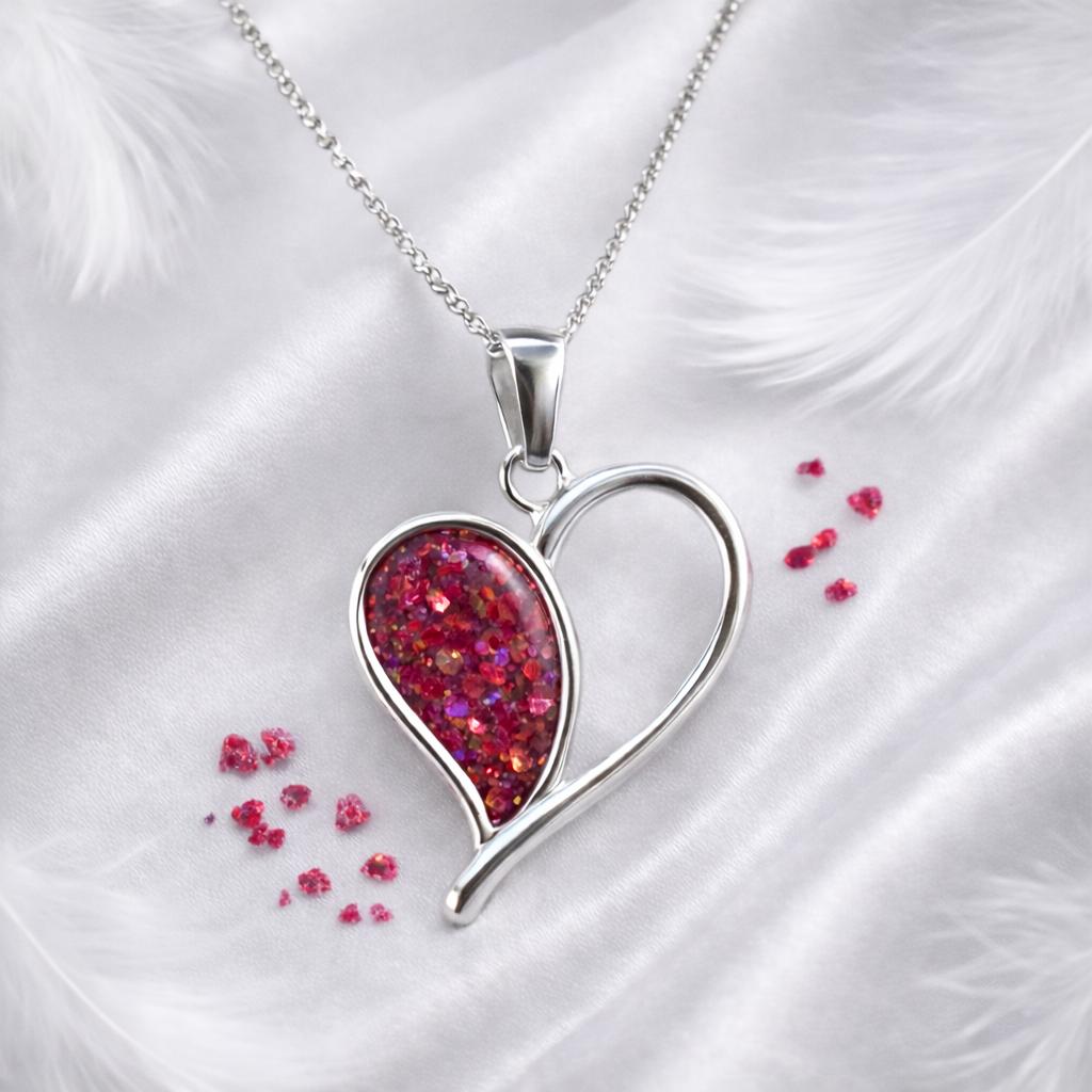 The Eternal Bond Sterling Silver Heart Memorial Pendant