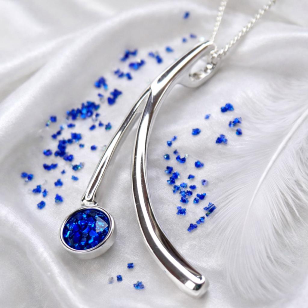 The Serenity Arc Sterling Silver Memorial Pendant