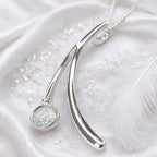 The Serenity Arc Sterling Silver Memorial Pendant