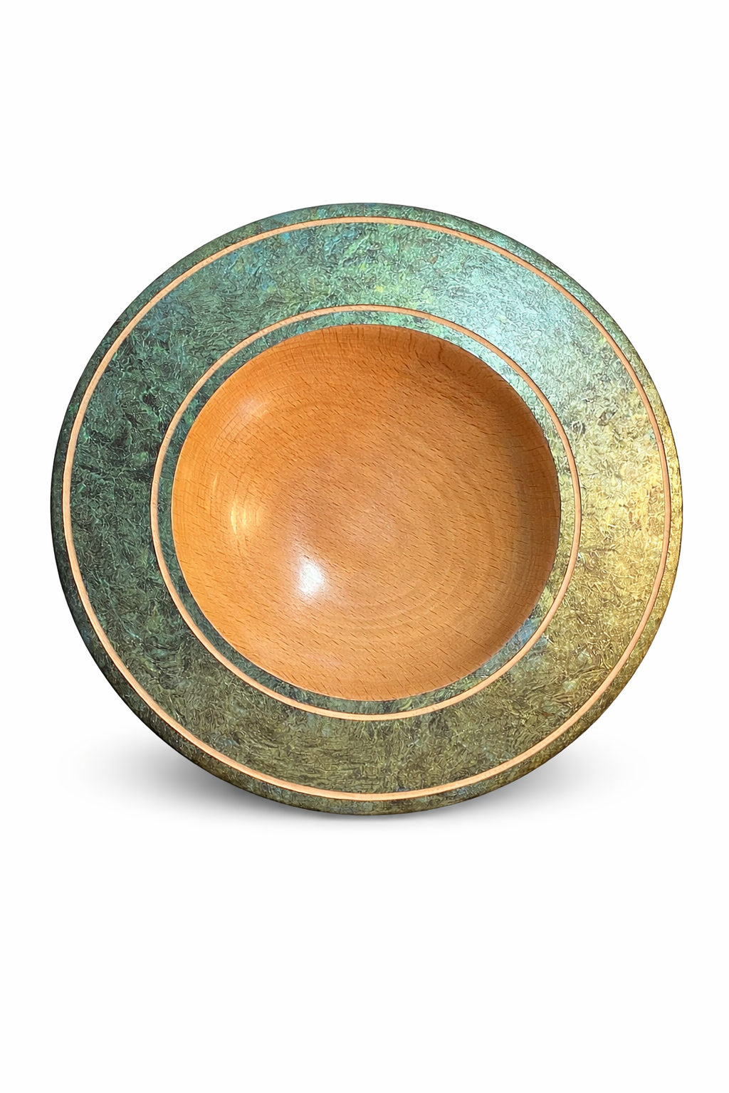 The Emerald Aurora Beech Wood Ogee Bowl
