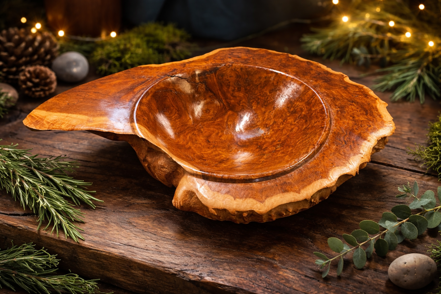 Brown Mallee Burr Winged Bowl