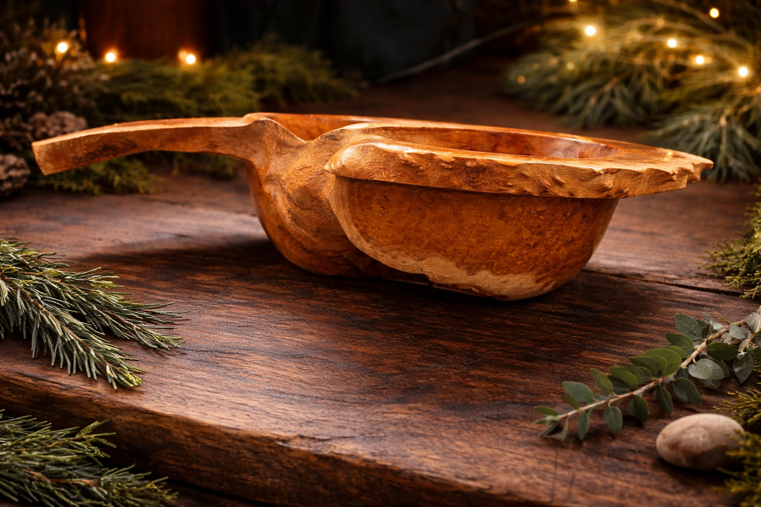 Brown Mallee Burr Winged Bowl