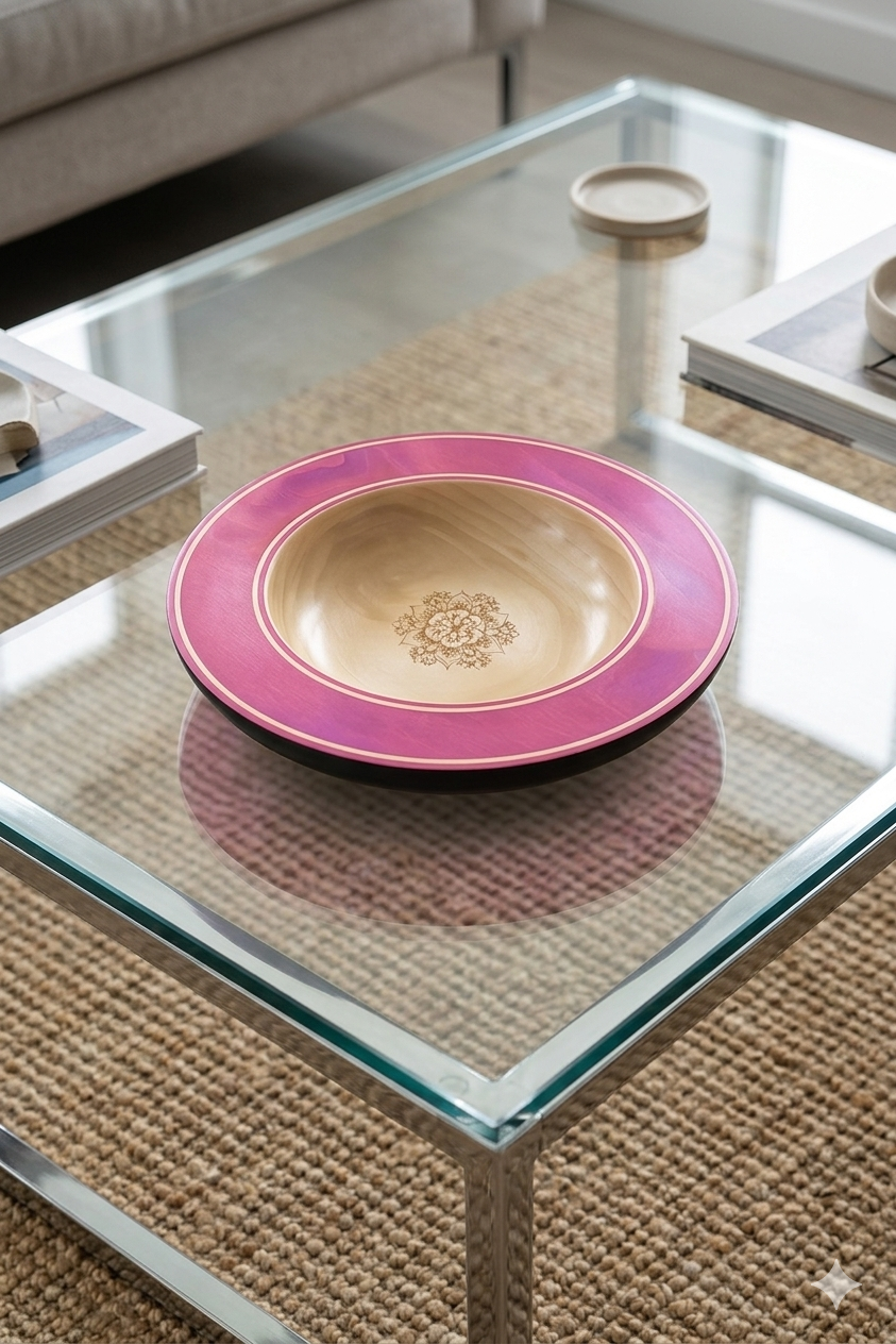 The Ethereal Mandala Bowl: A Fusion of Art & Nature