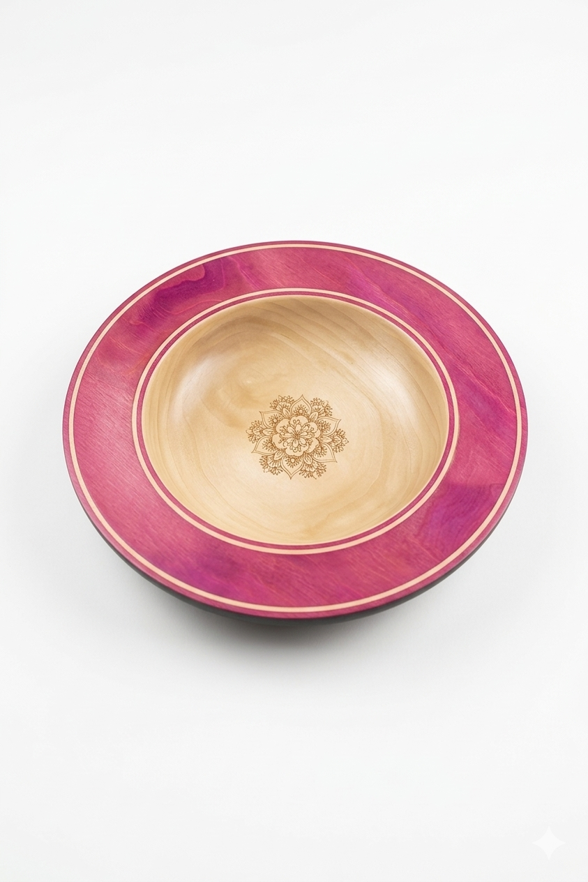 The Ethereal Mandala Bowl: A Fusion of Art & Nature