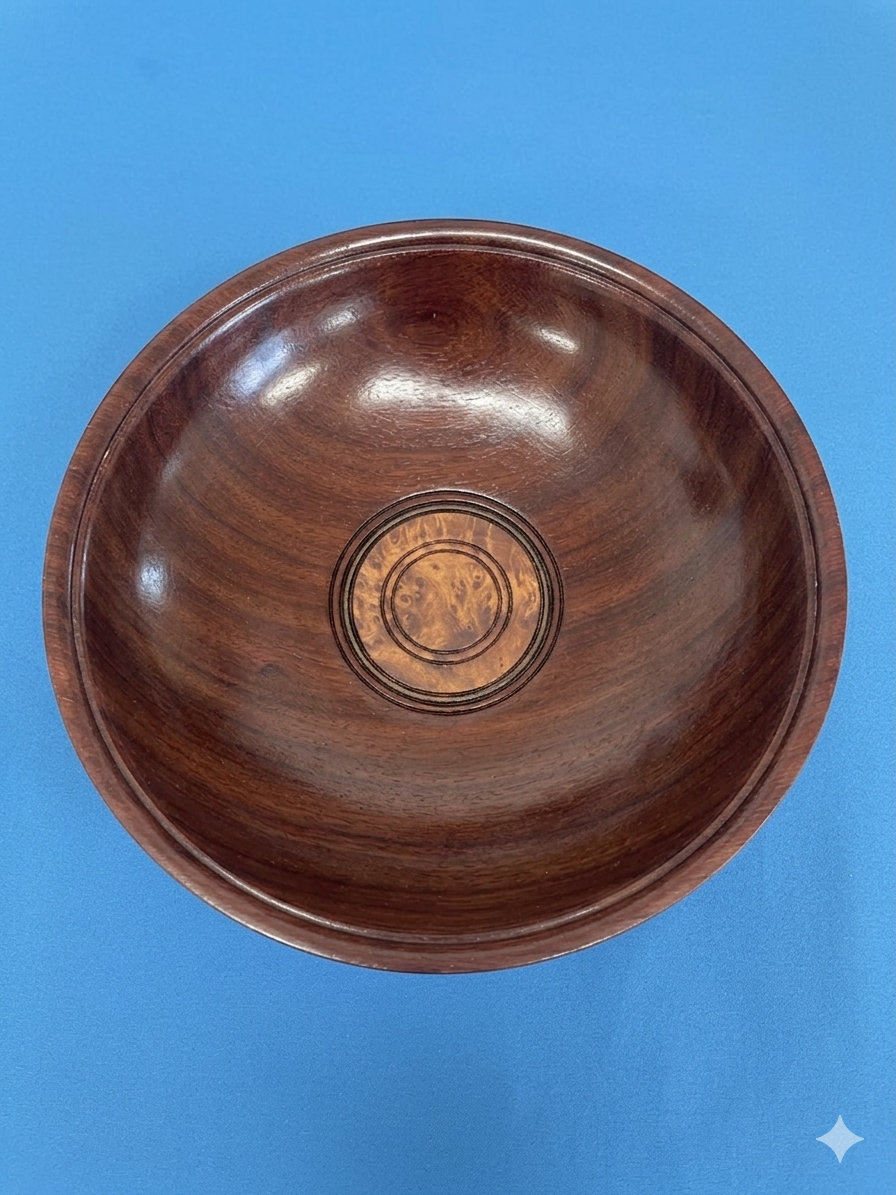 Padauk & Thuya Burr Statement Bowl