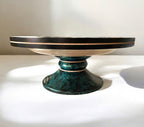 The Charybdis Handcrafted Wooden Pedestal Bowl