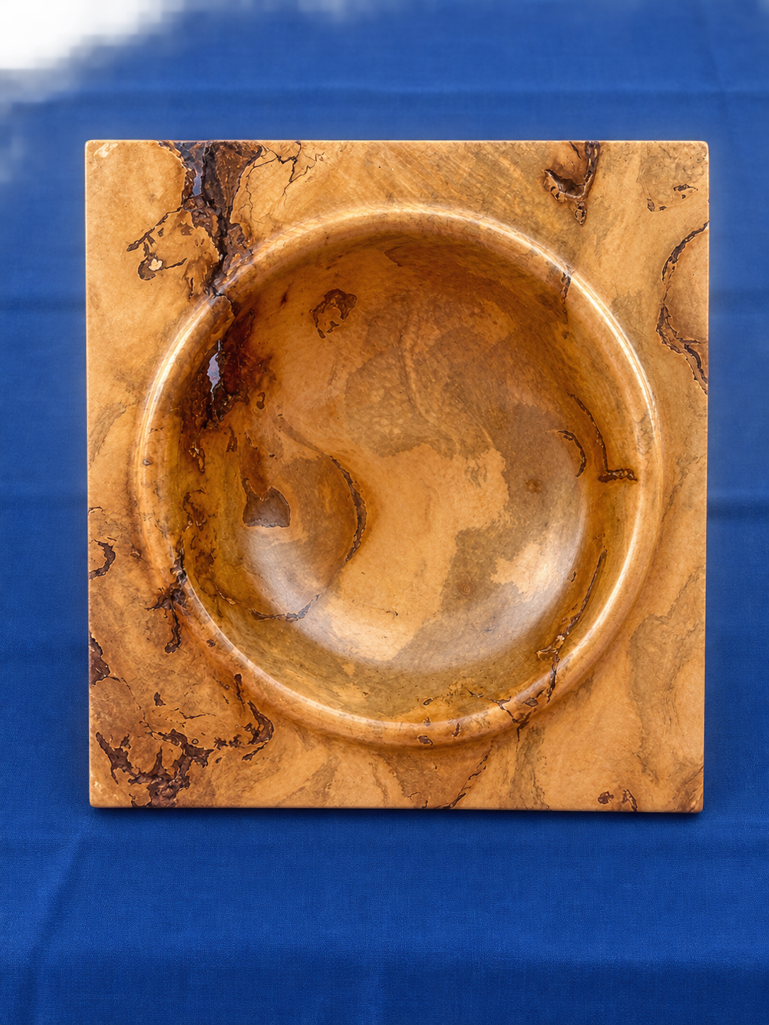 Spalted Sycamore Square Rim Bowl